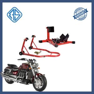 China Black Movable Motorcycle Stand Strong Lifting 1000LBS Capacity factory
