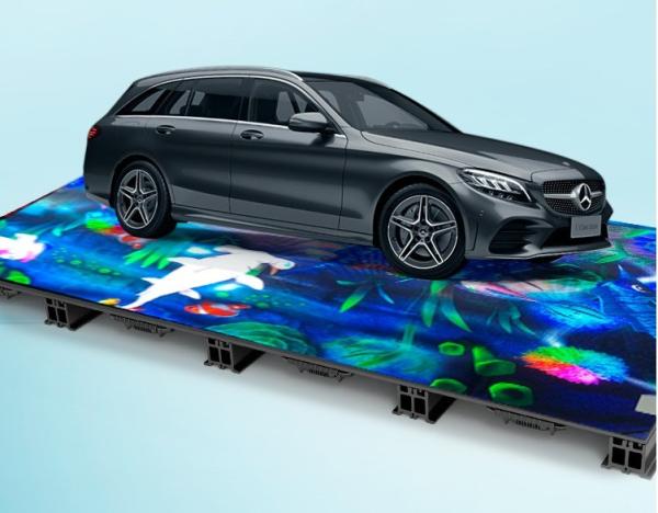 Stage Dance Floor LED Screen 500x500mm 500x1000mm Cabinet For Tile Screen