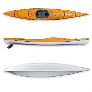 China 14'2&quot; ST ABS Thermoformed Plastic Touring Sea Race Ocean Kayak Single Sit-In Kayak for Sale factory