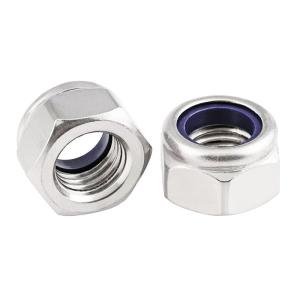 China Black Oxide Finish DIN985 Nylon Hexagonal Anti-Slip Self-Locking Nut factory