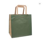 CMYK Solid Color Plain Kraft Paper Gift Bags Eco Friendly Paper Bags 190gsm