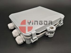China Outdoor Optical Terminal Box 1x12 PLC splitter , 12 Cores 3Ports Fiber Distribution Box IP65 factory