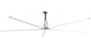 China Gearbox Series Large Diameter Industrial Ceiling Fans Low Speed Ceiling Fans 42dB factory