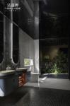 Matte Finish Stainless Steel Bathroom Sink Vanity Cabinet With Blue Gray And Red