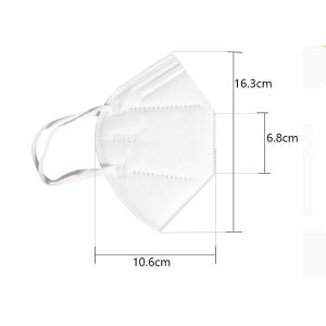 Kn95 Elastic Earloop Ffp2 Mask Without Valve Non Woven Fabric Material