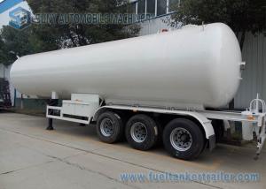 China 3 FUWA Axles LPG Tank Trailer 50M3 Propane Gas Tanker semi trailer factory