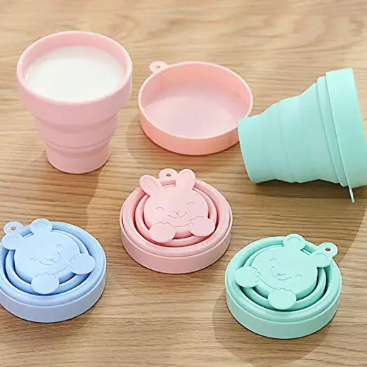 China Multiscene Silicone Kitchen Product Travel Folding Cup 170ml factory