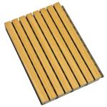 18mm Thickness Wooden Sound Absorption Wall Panel Black Felt Back Finish