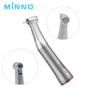 China Dental 1/5 Low Speed Handpiece Increasing Red Ring Contra Angle Internal Water Spray for E-type Motor factory