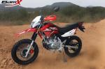 200cc 2.5l Electric Dual Sport Bike Shock Absorber , Deep Teeth Motor Dual Sport