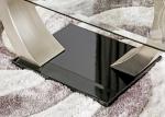 Clear Glass Top 24KGS 0.4CBM Modern Console Table