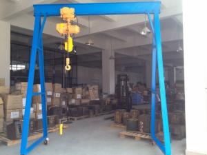 China Portable Mobile Gantry Crane 5T Workshop Use CE Certification on sale