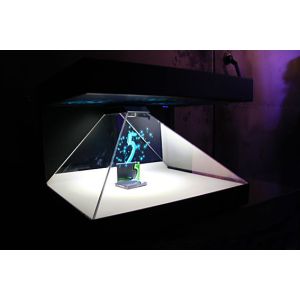 270° Full HD Virtual 3D Hologram Showcase Pyramid Display Box Advertising Player