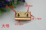 New designs metal zinc alloy pu leather purse turn lock with nickel free
