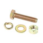 DIN933 Automotive Fasteners Yellow Zinc Grade 8.8 Hex Bolt Coarse