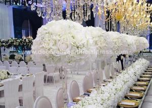 China 12'' 14'' 20'' Artificial Silk Flowers Ball Fake Flower Centerpieces Wedding factory