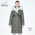 Luxurious Down Ladies Cotton Jacket Detachable Fur Collar Women'S Cotton Winter