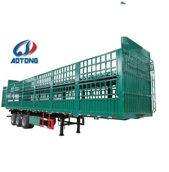 Standard 28Ton Landing Gear 3 Axle 60 Ton Truck Open Cargo Flatbed Stake Fence