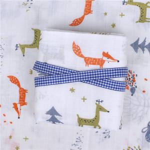 China Nature Soft Bamboo Cotton Muslin Patterned Quick Dry Ultra Versatile factory