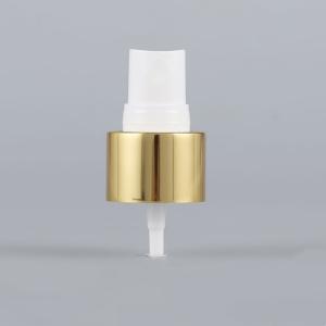 China 24/410 28/410 Aluminum Plastic Fine Mist Sprayer Gold Face Spray factory