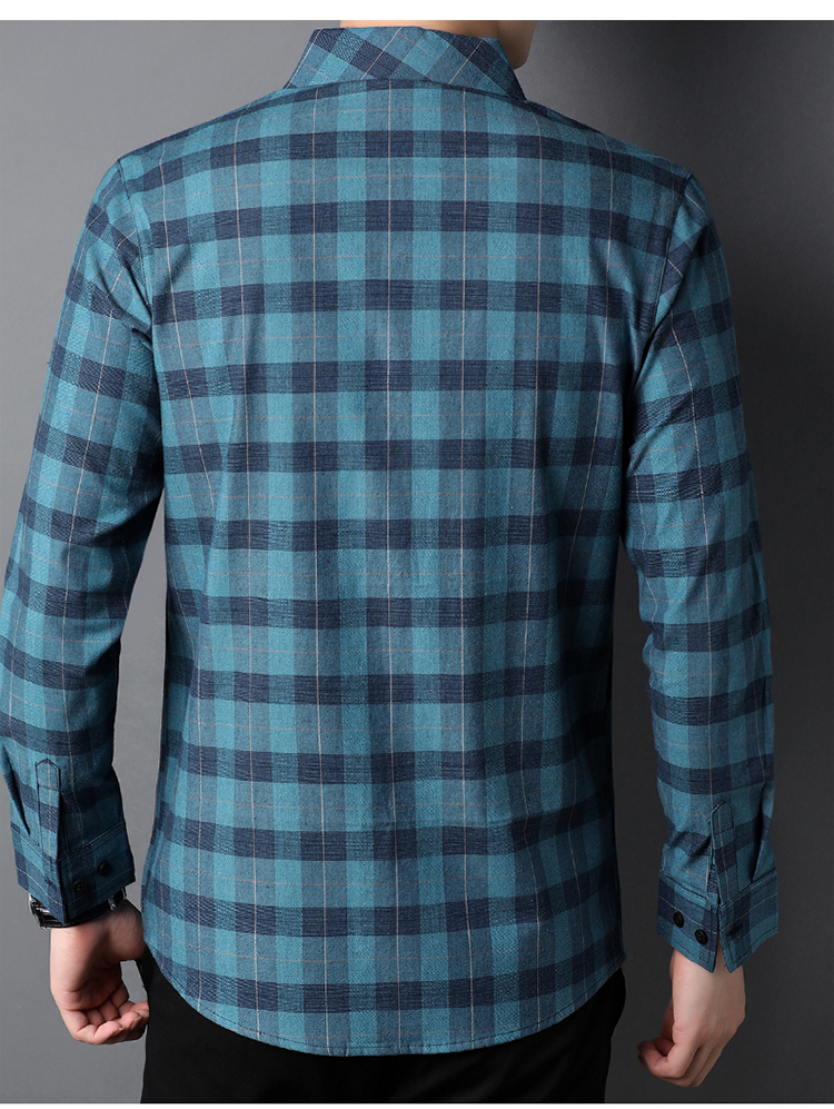2021 Fashion Style Long Sleeve T-shirt for Men Covered Button Closure and Comfort