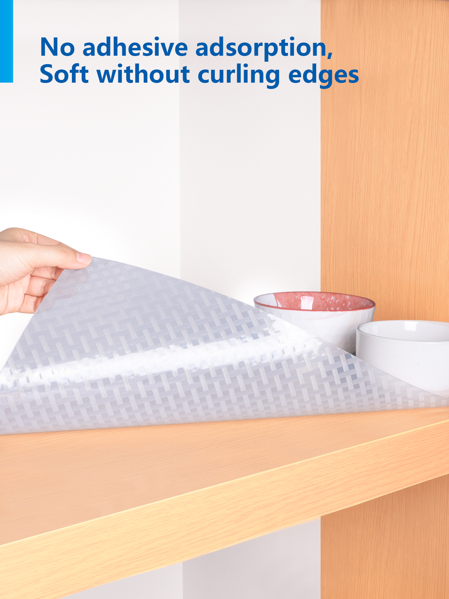 Multi-functional Plastic Refrigerator Mats 4 Pcs Eva Liners for Fridge Drawers and Shelves