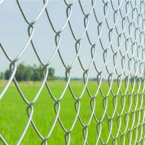 China Height 2.5m Q195 Metal Galvanized Chain Link Fence Selvage Knuckled Edge factory