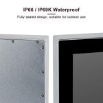 J1900 24 Inch Industrial Touch Panel Waterproof IP69K Panel PC
