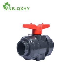 China 1/2 4&quot; Inch UPVC PVC Plastic Chemical Industrial Union Ball Valve for Water Supply factory