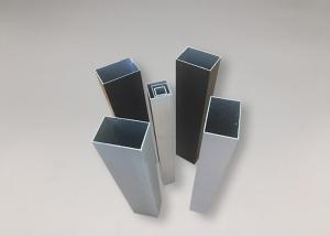 China Alloy 6061 T4 T5 T6 Square Section Aluminium Tube 8 - 10um Film Thickness factory