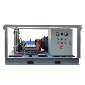 China 1500bar Ultra High Pressure Water Jet Cleaning Cabinet Removal Ships Marine Bottom factory