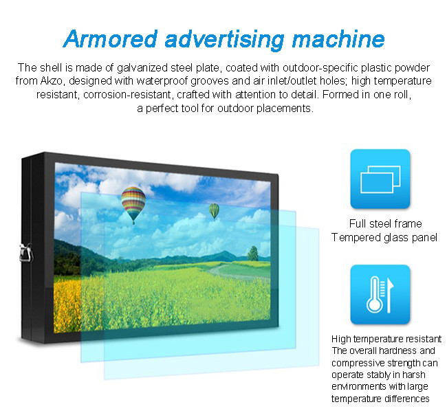 Wholesale Portable Outdoor Waterproof High Brightness Lcd Display Digital Signage Advertising Display
