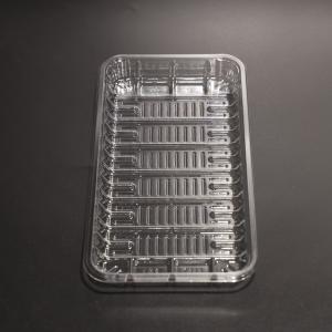 China SGS Certified PET Plastic Food Tray Leak Proof Disposable Food Packaging Tray factory