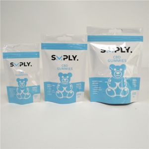 3.5g 7g 14g Holographic Film Stand Up Pouch Packaging