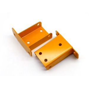 China Yellow Red Sheet Metal Fabrication Parts Customized Aluminium Housing Anodized on sale