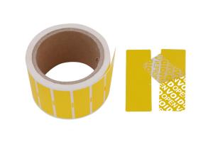 China Anti - Tamper Custom Security Stickers Labels / Adhesive Warranty Seal Sticker factory