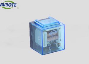 China Transparent Blue 80 Amp Automotive Relay , 5 Pin Universal 12 Volt Relay With Led Light factory
