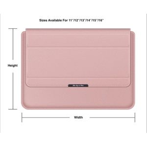 3 In 1 Multi Purpose Folder Design PU 13'' Notebook Protective Sleeve With