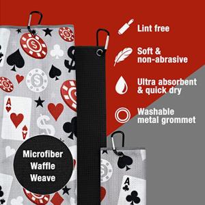 China Sport Microfiber Golf Towel Sublimation Printed Accept Custom factory