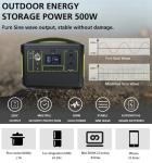 Newly 500W 153600mAh 220V Portable Power Station Solar Generator Emergency