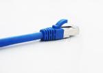 SSTP Shielding Cat6A Patch Cord Round PVC STP Ethernet Cable Bare Copper 30V