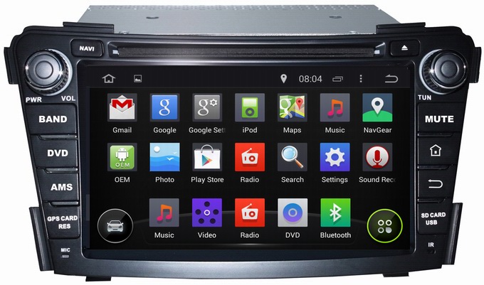 Ouchuangbo Auto Stereo DVD Multimedia Kit for Hyundai I40 2011-2013 GPS Navi Android 4.4 3G Wifi Bluetooth OCB-7029D