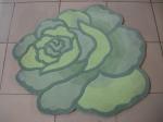 Romantic Rose acrylic Handtufted home rug Mat Pink Color