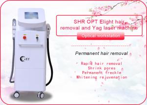 China 3 In 1 Ipl Rf Elight SHR SHR Hair Removal Machine / Nd Yag Laser Machine factory