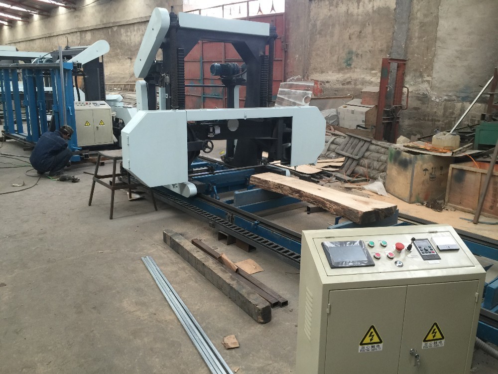 portable wood sawmill band saw, wood working band saw mills, log cutting machine