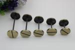 Novelty DIY hardware accessories light gold dumbbell barbell one word shape
