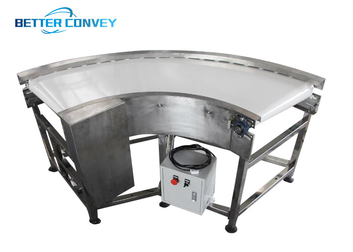 45 90 180 Degree Curve Conveyor Production Line