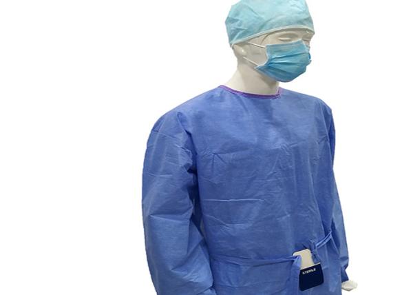 Lightweight Disposable Medical Clothing / Hospital Patient Gowns Infection