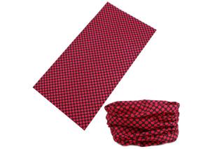 China Red Fitness Head Wrap , High Elastic Neck Gaiter 100% Microfiber Polyester factory
