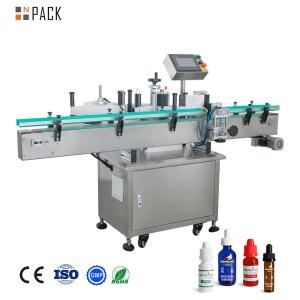 China Npack Electric Driven Automatic Round Bottle Labeling Machine For Plastic Pet Glass Bottles factory